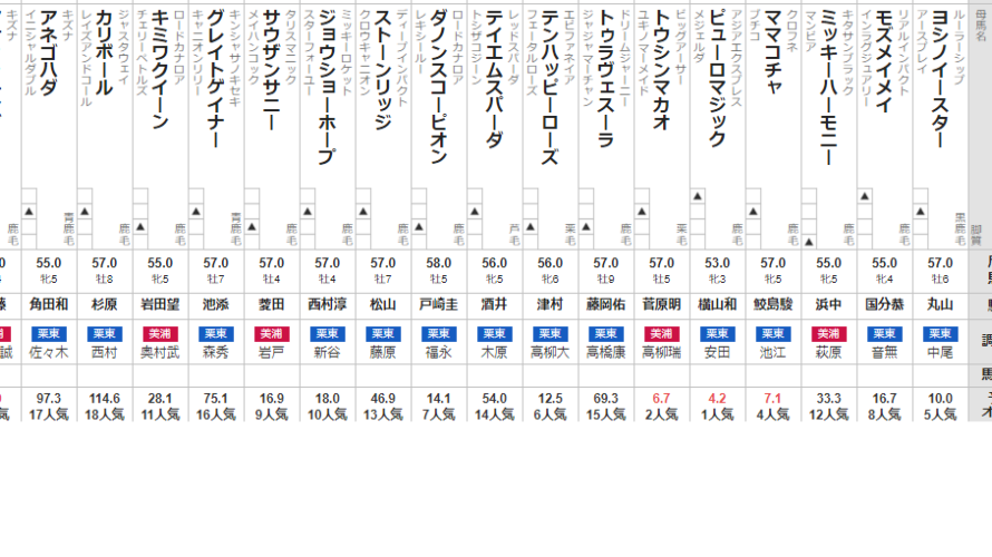 セントウルS 2024 出走馬全頭分析