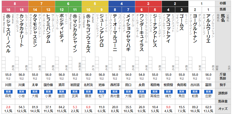 土曜京都4R メイクデビュー京都　予想　～3連複59.9倍的中～