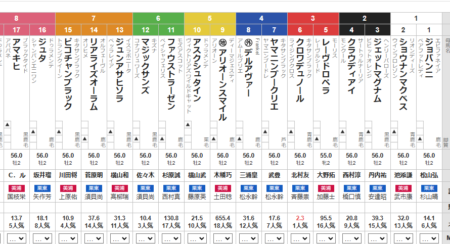 ホープフルS 2024 出走馬全頭分析