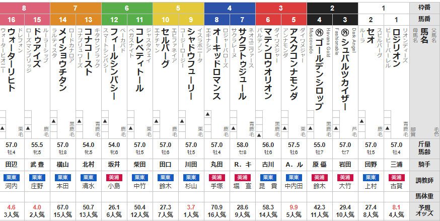 京都金杯 2025 出走馬全頭分析